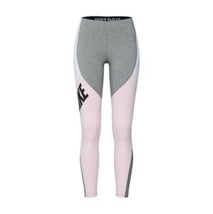 Nike Sportswear Legíny  šedá / růžová / bílá