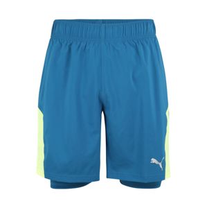 PUMA Sportovní kalhoty  zelená / modrá