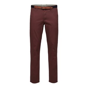 SELECTED HOMME Chino kalhoty 'YARD'  rubínově červená