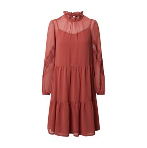 Vero Moda Petite Šaty 'VMINGEBORG LS SHORT DRESS  WVN PETITE'  oranžová / rezavě hnědá