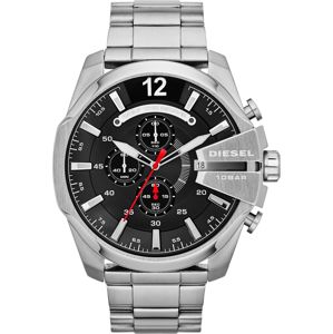 DIESEL Analogové hodinky 'MEGA CHIEF, DZ4308'  černá / stříbrná