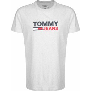Tommy Jeans Tričko 'Corp Logo'  šedá