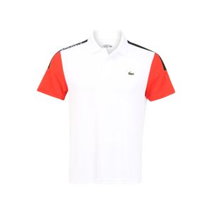 Lacoste Sport Funkční tričko  bílá / tmavě modrá / červená