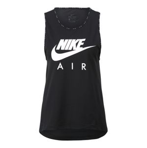 NIKE Sportovní top 'Nike Air'  černá / bílá