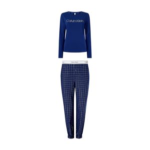 Calvin Klein Underwear Pyžamo  kobaltová modř / šedá / bílá