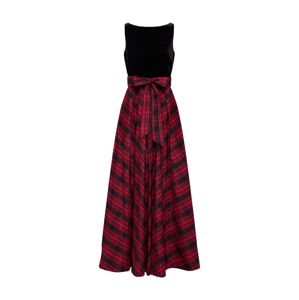 Lauren Ralph Lauren Společenské šaty 'AGNI BEDFORD-SLEEVELESS-EVENING DRESS'  červená / černá