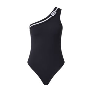 Calvin Klein Swimwear Plavky 'CHEEKY ONESHOULDER ONE PIECE'  černá