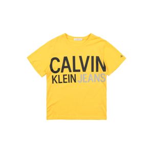 Calvin Klein Jeans Tričko 'STAMP LOGO SS T-SHIR'  žlutá