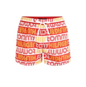 Tommy Hilfiger Underwear Plavecké šortky  červená / bílá / žlutá