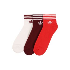 ADIDAS ORIGINALS Ponožky  bílá / červená / bordó