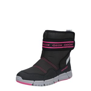 GEOX Sněhule  pink / černá