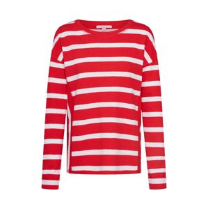 ESPRIT Tričko 'NOOS Stripe Top'  červená / bílá