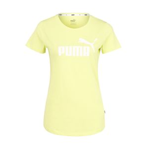 PUMA Funkční tričko 'Heather'  bílá / svítivě žlutá