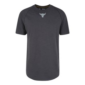 UNDER ARMOUR Funkční tričko 'Project Rock Charged Cotton SS'  tmavě šedá / černá