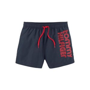 Tommy Hilfiger Underwear Plavecké šortky 'Drawstring'  červená / marine modrá