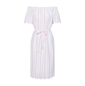 ESPRIT Letní šaty 'CO SLUB STRIPE'  světlemodrá / bílá