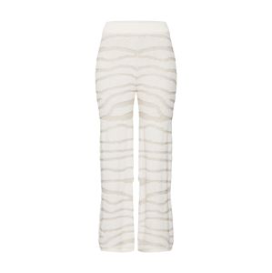 Ragdoll LA Kalhoty 'Zebra Knit Pant'  krémová