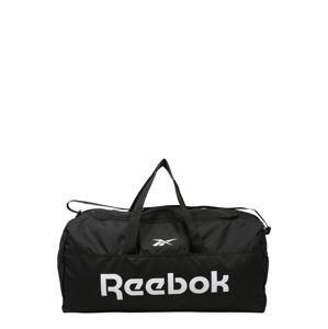 REEBOK Sportovní taška  bílá / černá