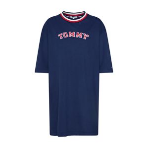 Tommy Hilfiger Underwear Noční košilka 'CN DRESS LS'  tmavě modrá / černá / bílá