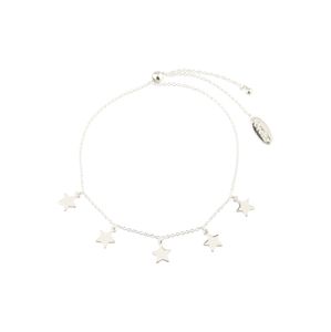 Orelia Náramek 'Star Charm Drop Slider Bracelet'  stříbrná