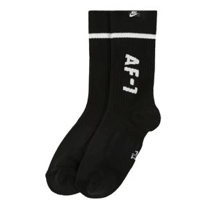 Nike Sportswear Ponožky 'U SNKR SOX AF1 CREW'  bílá / černá