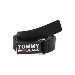 Tommy Jeans Opasek 'FLAG BELT 2.5'  černá