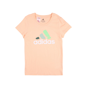 ADIDAS PERFORMANCE Funkční tričko 'Bos'  světle zelená / bílá / lososová