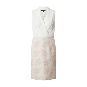 COMMA Pouzdrové šaty  růžová / bílá