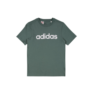 ADIDAS PERFORMANCE Funkční tričko 'LIN'  zelený melír / bílá