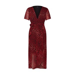 Bardot Letní šaty 'LEOPARD WRAP DRESS'  červená