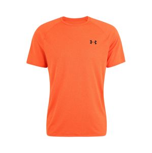 UNDER ARMOUR Funkční tričko 'UA Tech 2.0 SS Novelty'  černá / oranžová