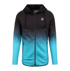 SikSilk Sweatjacke 'siksilk athlete hybrid zip through hoodie'  černá / modrá
