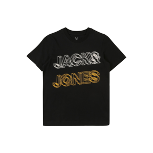 Jack & Jones Junior Tričko 'BOXER'  černá / bílá / žlutá
