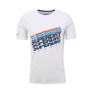 Superdry Funkční tričko  bílá / modrá
