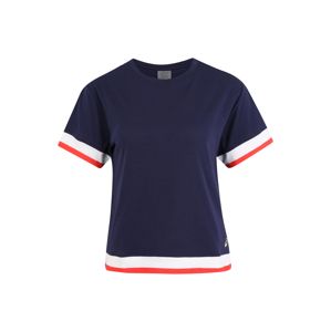 ASICS Funkční tričko 'W TOKYO SS TRAIN TOP'  tmavě modrá / bílá / červená