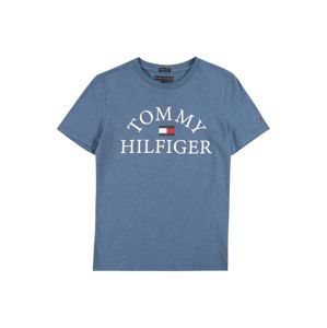 TOMMY HILFIGER Tričko  nebeská modř / bílá