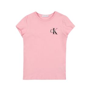 Calvin Klein Jeans Tričko  černá / bílá / růžová
