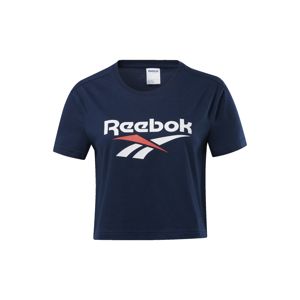 Reebok Classic Tričko  bílá / námořnická modř / červená