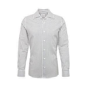 Filippa K Košile 'M. Jean-Paul Dot Print Shirt'  námořnická modř / bílá