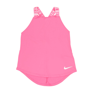 NIKE Sportovní top  bílá / pink / růžová