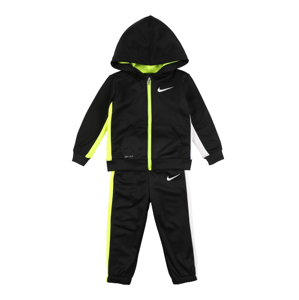 Nike Sportswear Joggingová souprava 'Asymmetrical'  černá / svítivě žlutá
