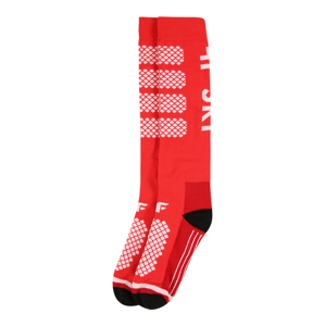 4F Sportovní ponožky  červená / bílá / černá