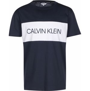 Calvin Klein Swimwear Tričko 'Relaxed Crew'  bílá / černá