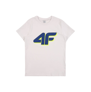 4F Funkční tričko  bílá / námořnická modř / žlutá