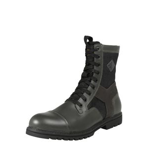 G-Star RAW Šněrovací boty 'Tendric Boot'  šedá / černá