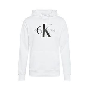 Calvin Klein Jeans Mikina 'MONOGRAM'  černá / bílá / šedá