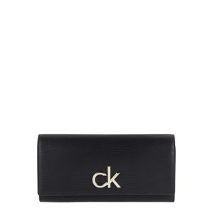 Calvin Klein Peněženka 'RE-LOCK TRIFOLD'  černá