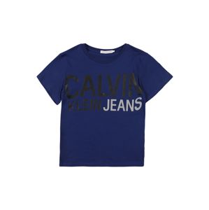 Calvin Klein Jeans Tričko 'STAMP LOGO SS T-SHIR'  modrá