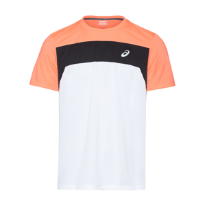 ASICS Funkční tričko  bílá / oranžová / černá